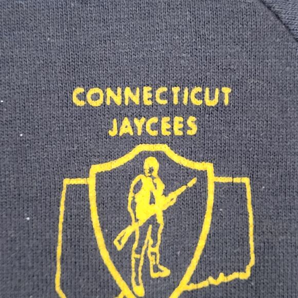 Vintage 80s Connecticut Jaycees Sweatshirt Women Large 21x21 - Picture 12 of 12
